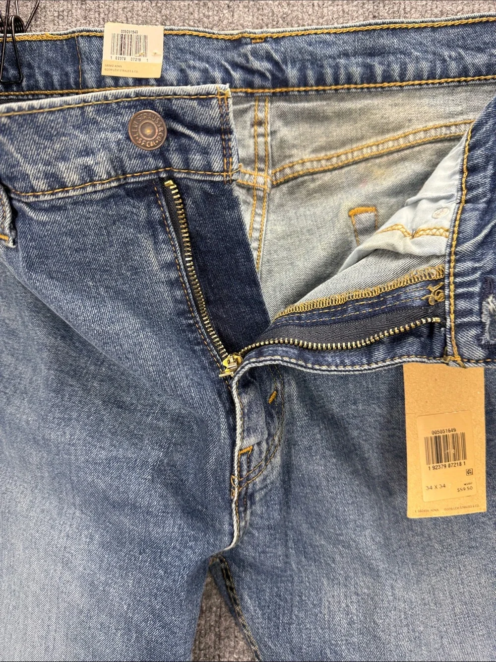Levi's 505 Regular Fit Men's Jeans 34 x 34 NWT